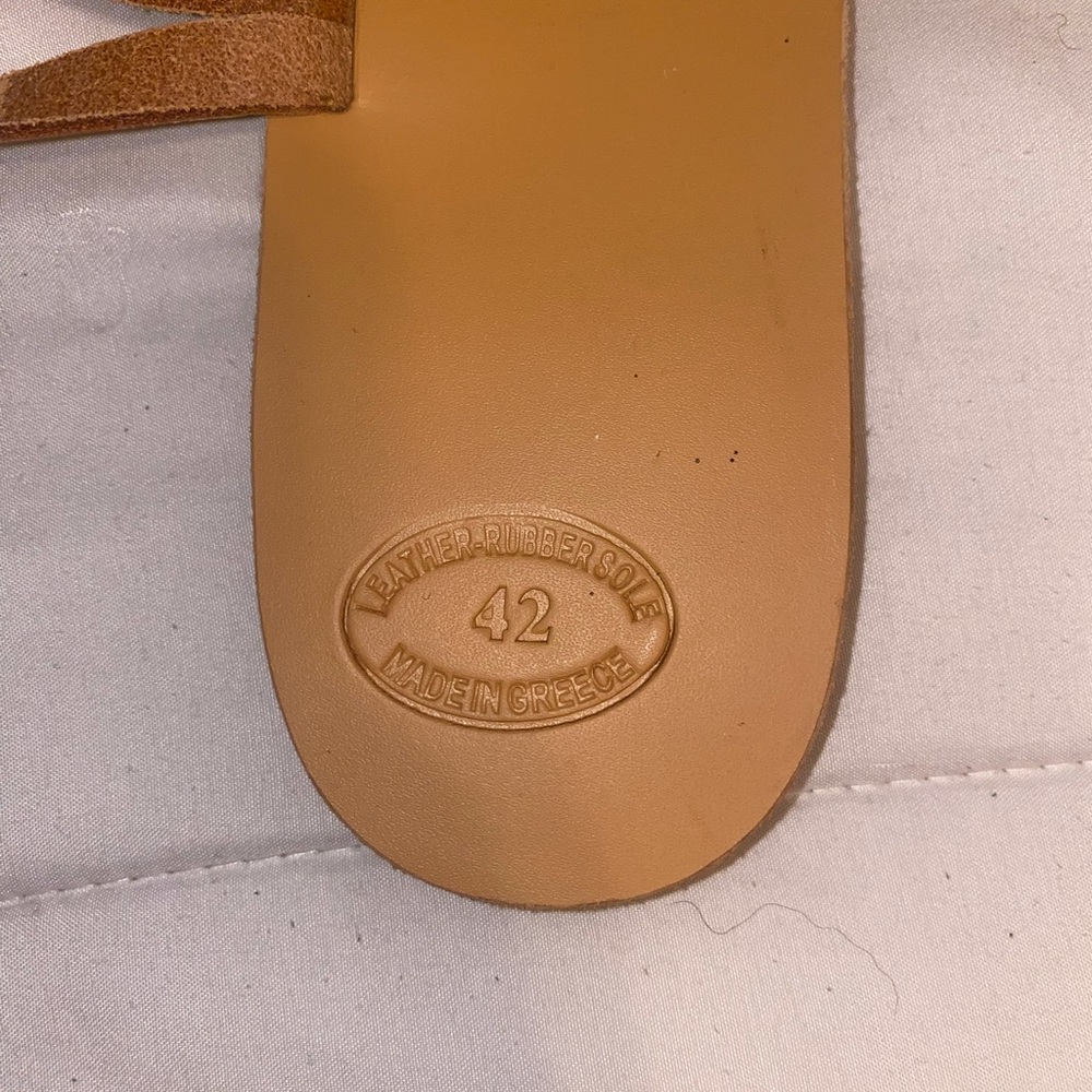Brown Leather Strappy Sandals - Picture 4 of 4